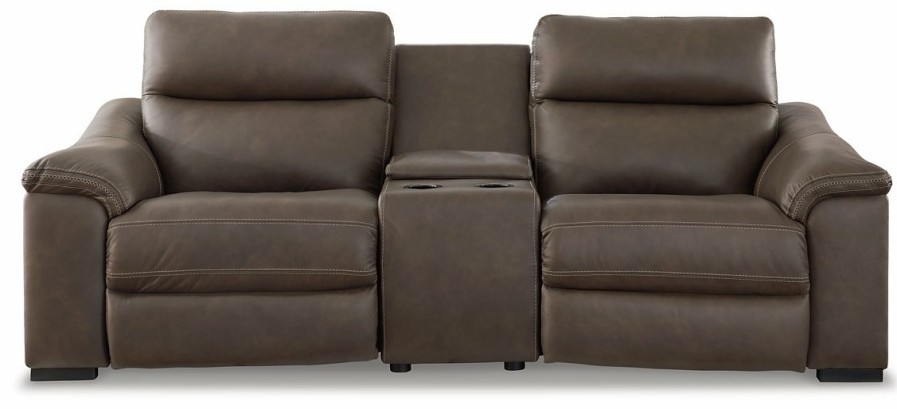 Living Room Ashley Furniture | Salvatore 3-Piece Power Reclining Loveseat With Console