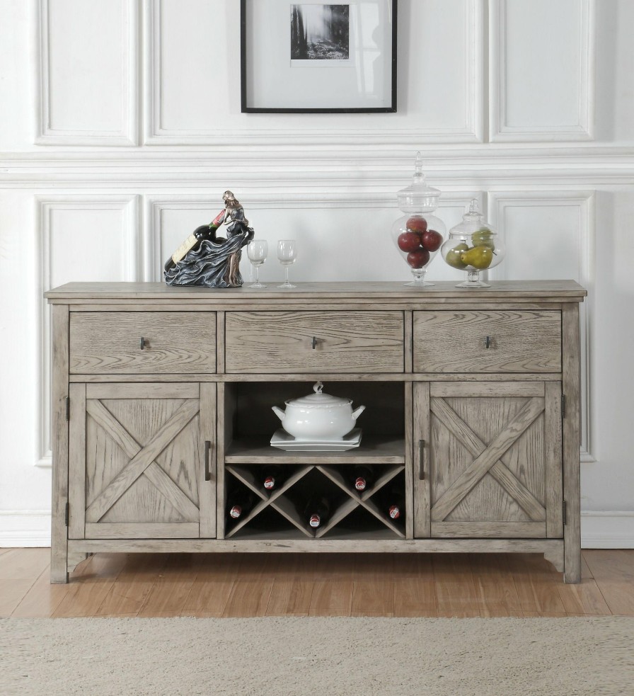 Dining Room ACME | Rocky Gray Oak Server