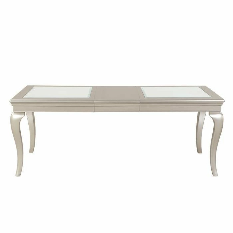 Dining Room Homelegance (Homerica East) | Homelegance Crawford Dining Table In Silver 5546-84