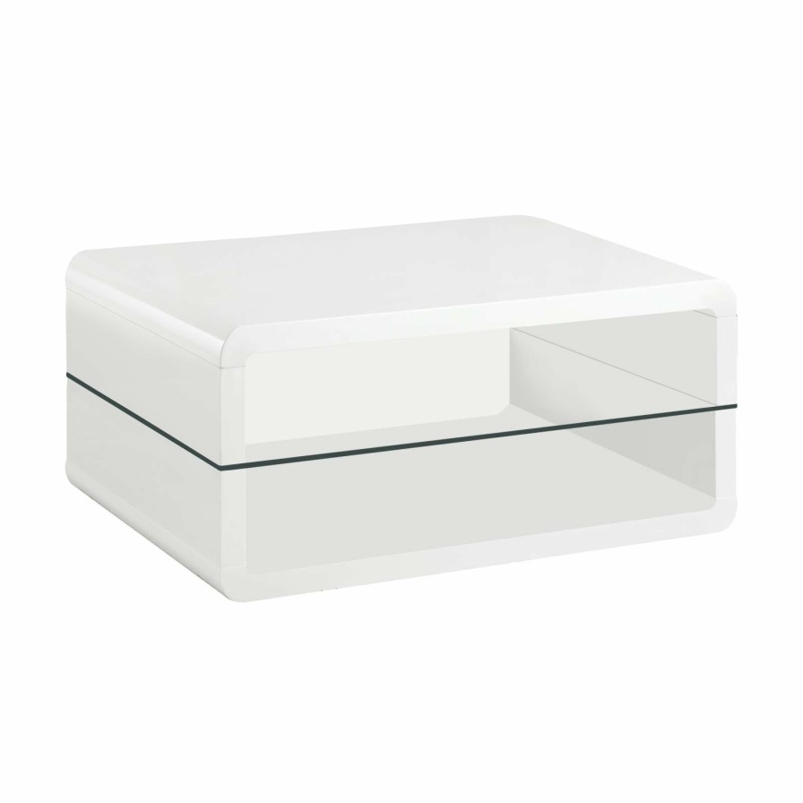 Living Room Coaster Z2 Premium | Modern White Coffee Table