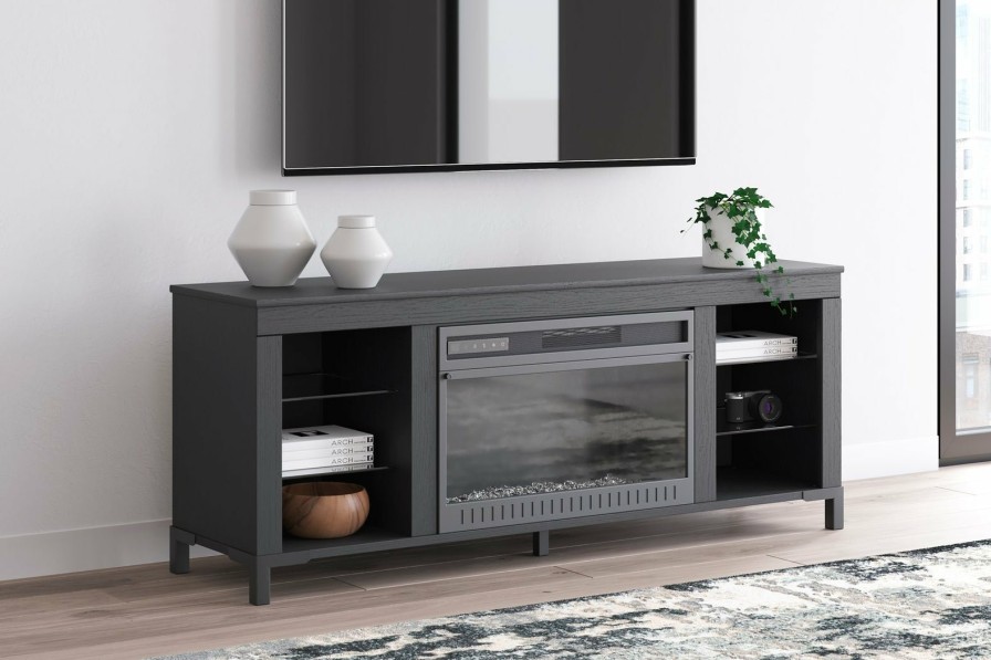 Entertainment Ashley Furniture | Cayberry 3-Piece Entertainment Center With Electric Fireplace