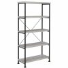 Home Office Coaster Z2 Premium | G801549 Guthrie Industrial Grey Driftwood Bookcase