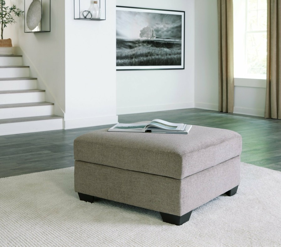 Living Room Ashley Furniture | Creswell Ottoman With Storage