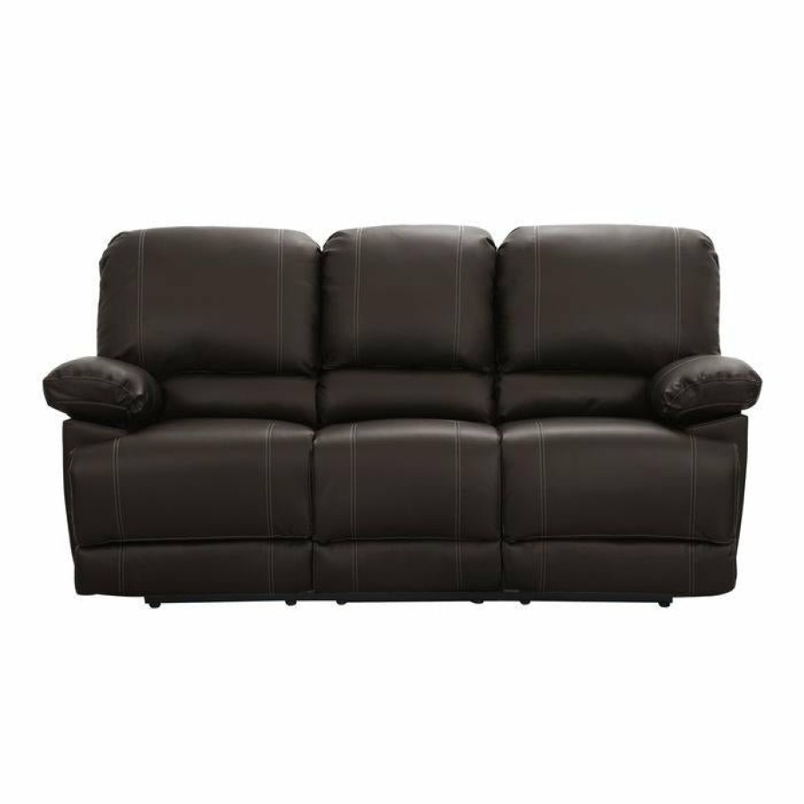 Living Room Homelegance (Homerica East) | Homelegance Furniture Cassville Double Reclining Sofa In Dark Brown 8403-3