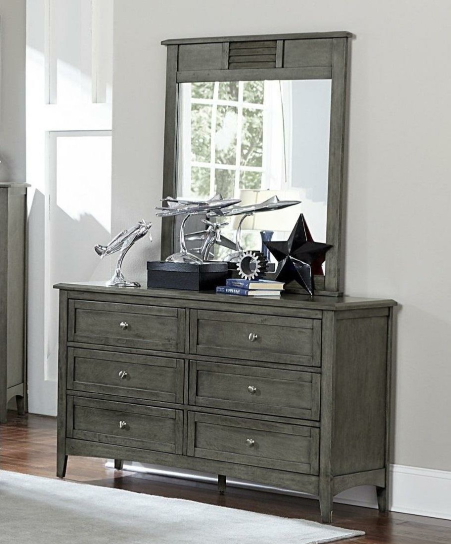 Bedroom Homelegance (Homerica East) | Homelegance Furniture Garcia 6 Drawer Dresser In Gray 2046-5