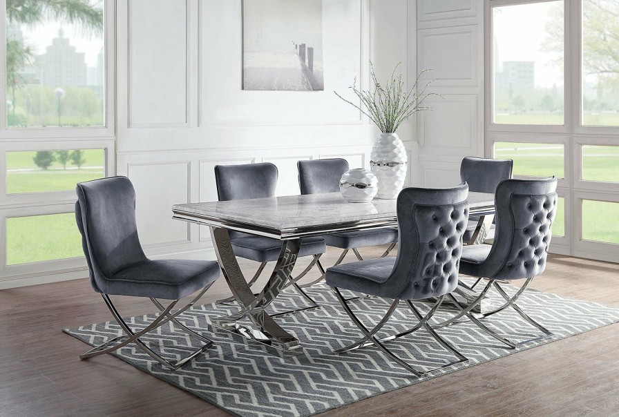 Dining Room FOA East | Wadenswil 7 Pc. Dining Table Set