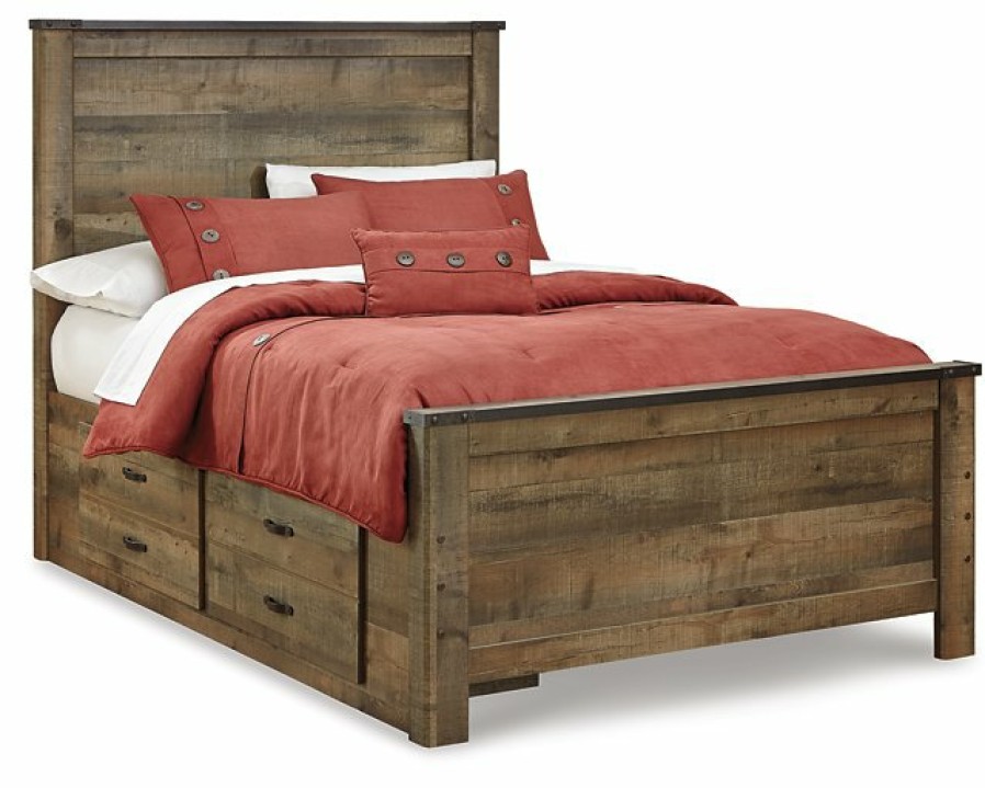 Bedroom Ashley Furniture | Trinell Bed With 2 Storage Drawers