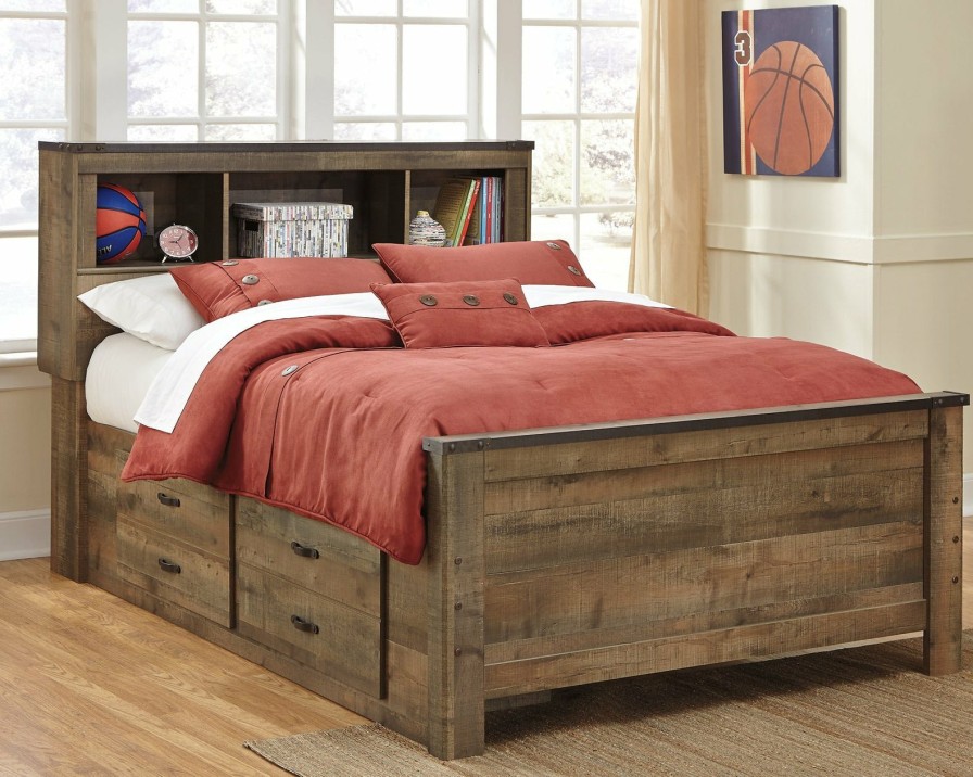 Bedroom Ashley Furniture | Trinell Bed With 2 Storage Drawers