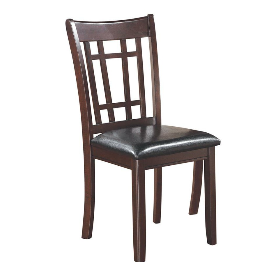 Dining Room Coaster Z2 Premium | Lavon Transitional Warm Brown Dining Chair