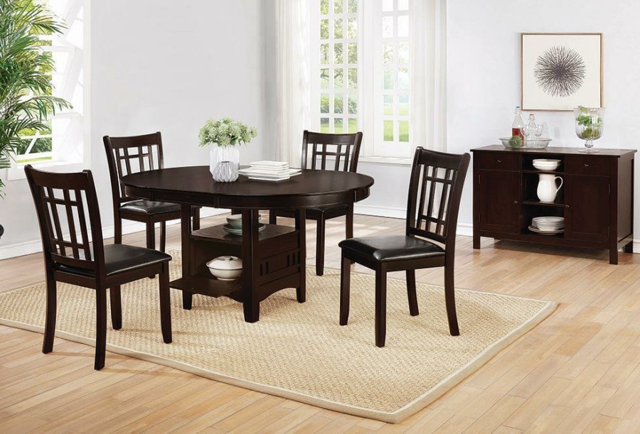 Dining Room Coaster Z2 Premium | Lavon Transitional Warm Brown Dining Chair