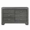 Bedroom Homelegance (Homerica East) | Homelegance Beechnut 6 Drawer Dresser In Gray 1904Gy-5