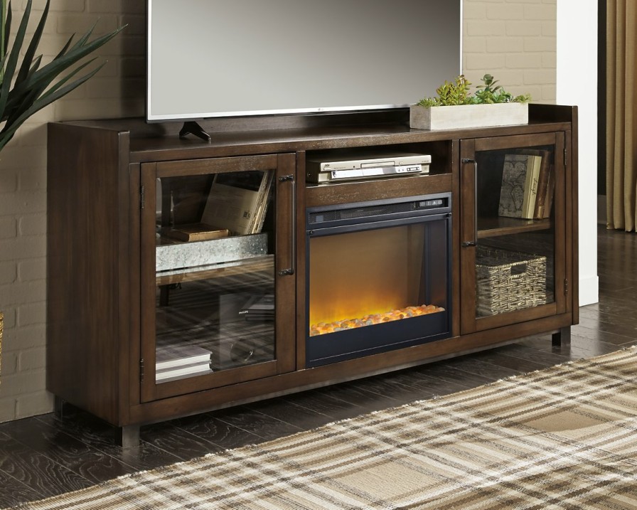 Entertainment Ashley Furniture | Starmore 70" Tv Stand With Electric Fireplace