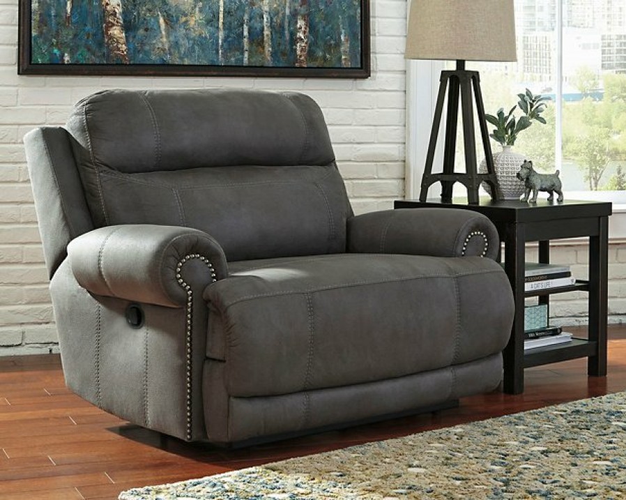 Living Room Ashley Furniture | Austere Oversized Recliner