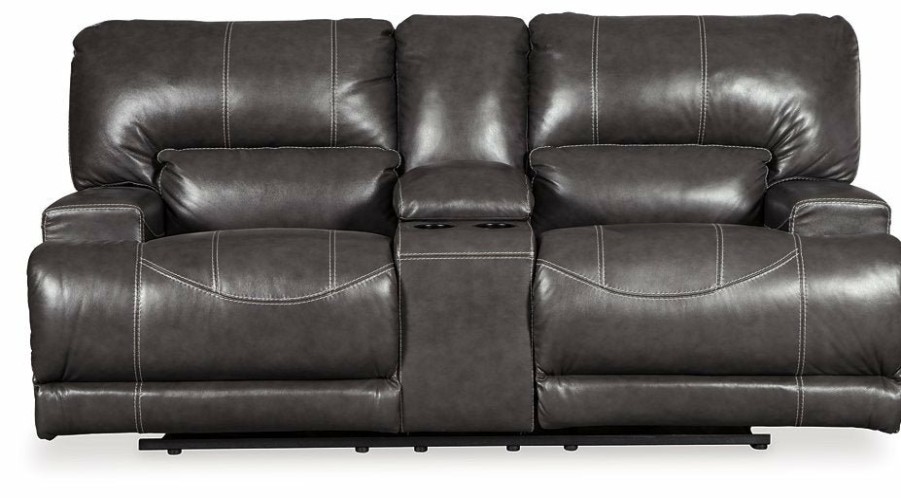 Living Room Ashley Furniture | Mccaskill Reclining Loveseat With Console