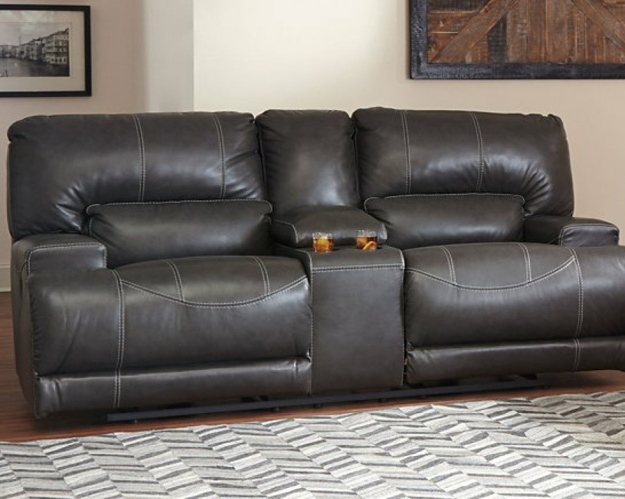 Living Room Ashley Furniture | Mccaskill Reclining Loveseat With Console