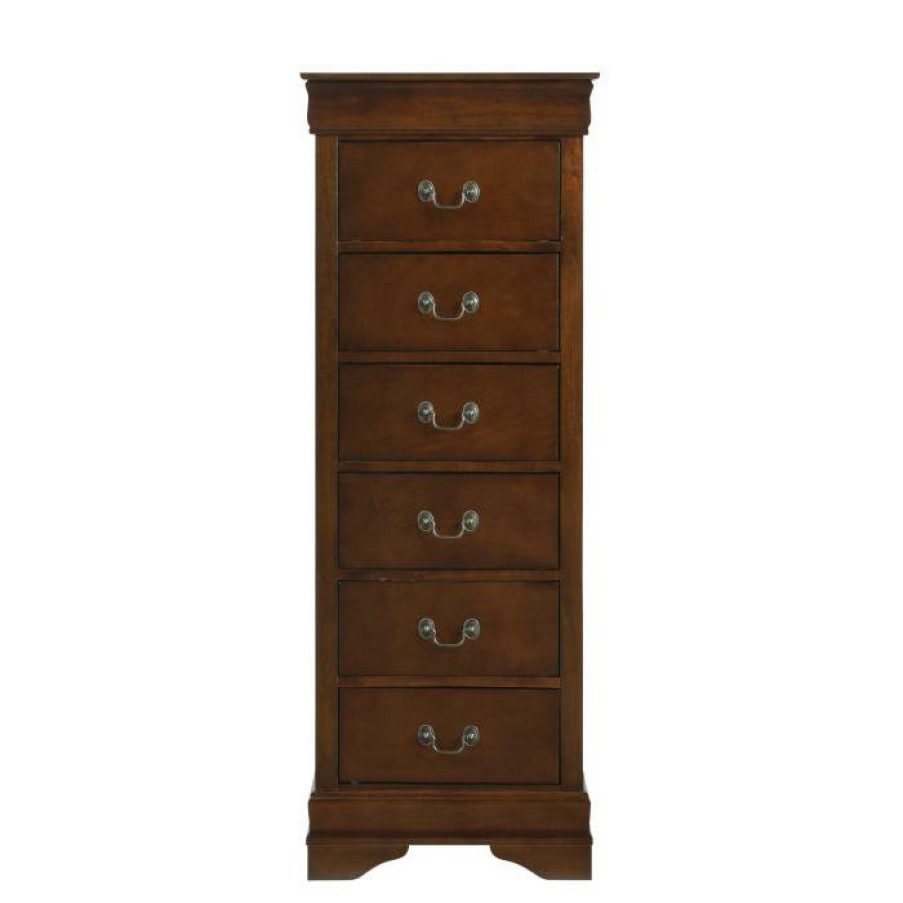 Bedroom Homelegance (Homerica East) | Homelegance Mayville Lingerie Chest In Brown Cherry 2147-12