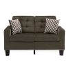 Living Room Homelegance (Homerica East) | Homelegance Furniture Lantana Loveseat In Chocolate 9957Ch-2