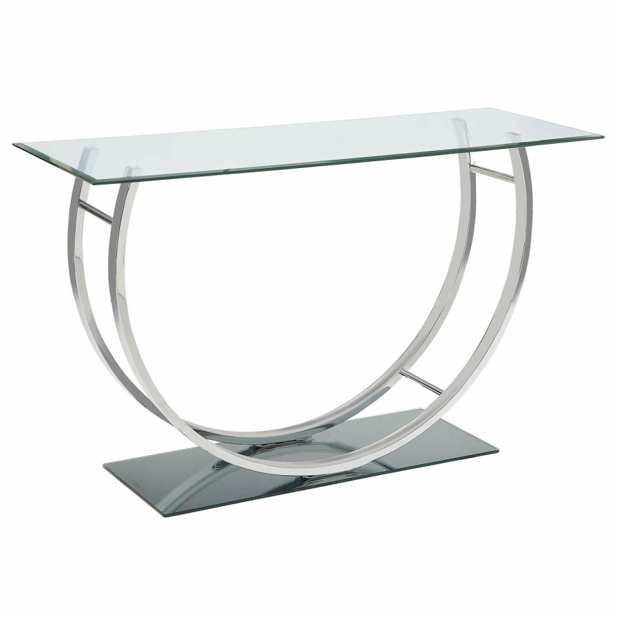 Living Room Coaster Z2 Premium | G704988 Contemporary Chrome Sofa Table