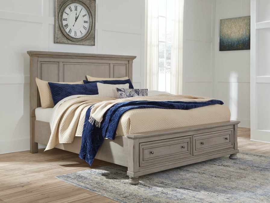 Bedroom Ashley Furniture | Lettner Panel Storage Bed