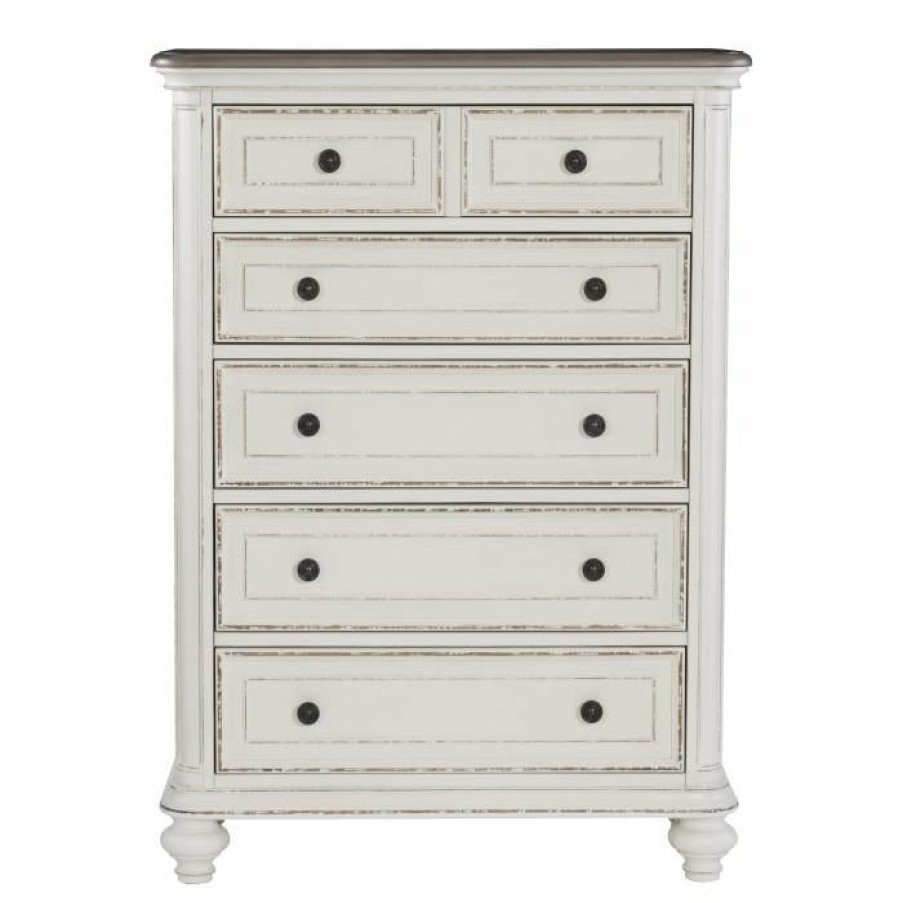 Bedroom Homelegance (Homerica East) | Homelegance Baylesford Chest In Two Tone 1624W-9