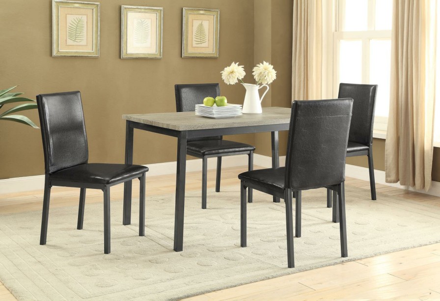 Dining Room Coaster Z2 Premium | 100611 S5 5 Pc Set (Tbl+4Chair)