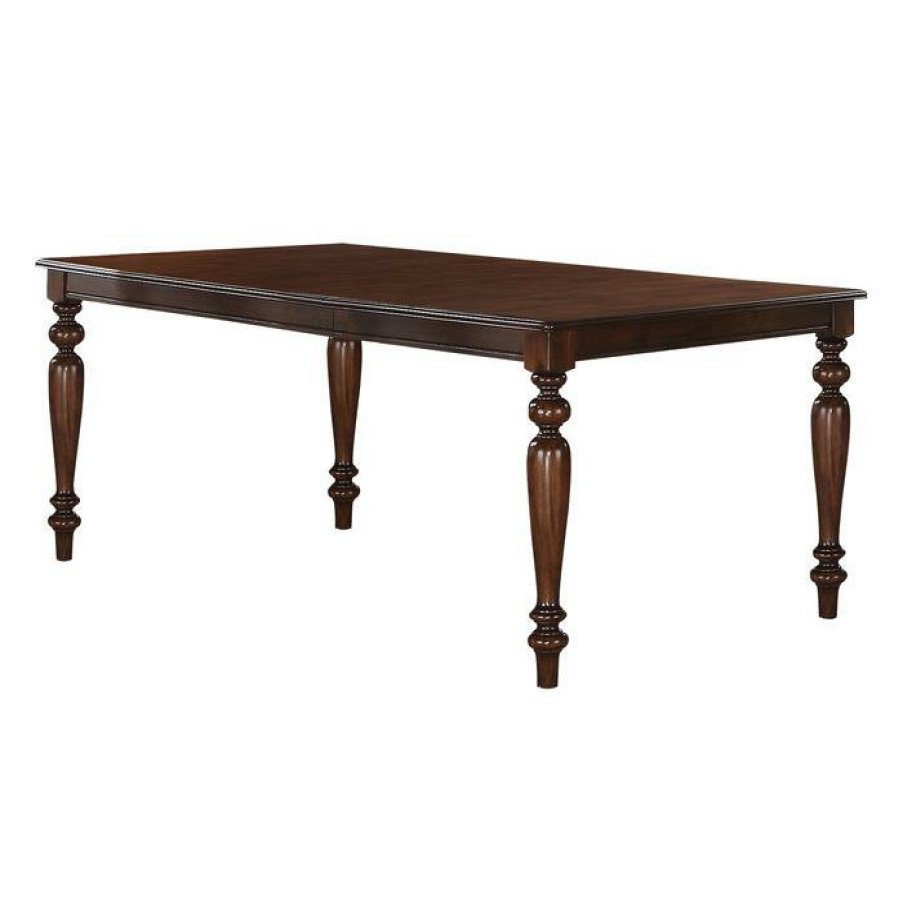 Dining Room Homelegance (Homerica East) | Homelegance Creswell Dining Table In Dark Cherry 5056-78