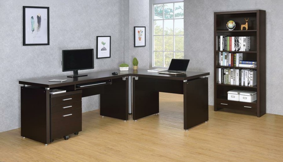 Home Office Coaster Z2 Premium | Skylar Contemporary Cappuccino Computer Desk