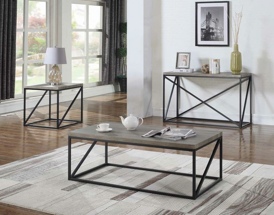 Living Room Coaster Z2 Premium | Industrial Sonoma Grey Coffee Table