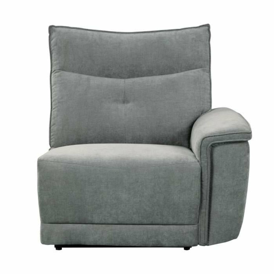 Living Room Homelegance (Homerica East) | Homelegance Furniture Tesoro Right Side Reclining Chair In Dark Gray 9509Dg-Rr