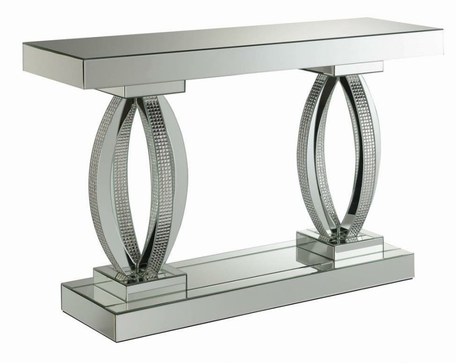 Living Room Coaster Z2 Premium | G722519 Contemporary Silver Sofa Table