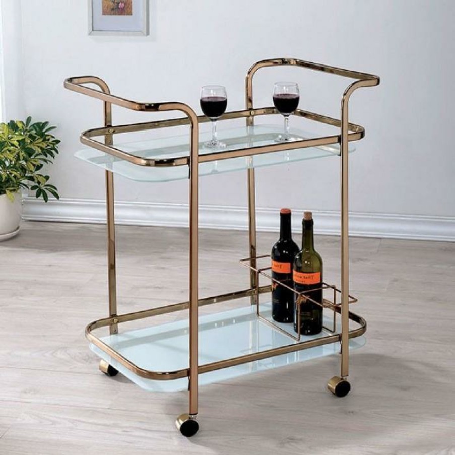 Dining Room FOA East | Tiana Champagne Serving Cart