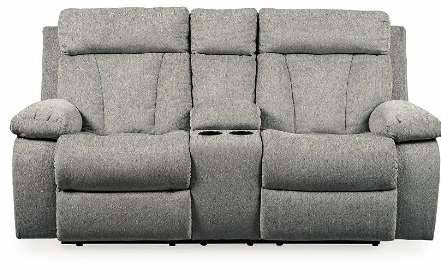 Living Room Ashley Furniture | Mitchiner Reclining Loveseat With Console