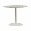 Dining Room Coaster Z2 Premium | Lowry Mid Century Modern White Round Dining Table