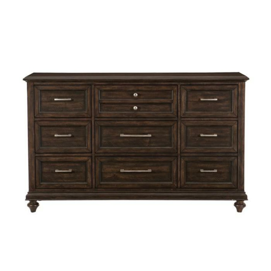 Bedroom Homelegance (Homerica East) | Homelegance Cardona Dresser In Driftwood Charcoal 1689-5