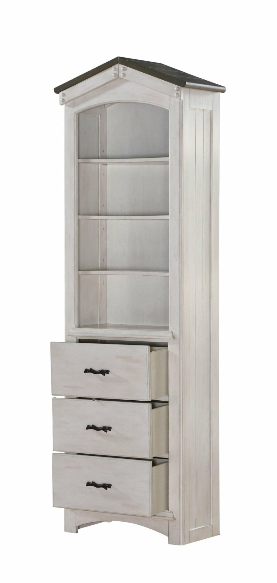 Home Office ACME | Tree House Weathered White & Washed Gray Bookcase