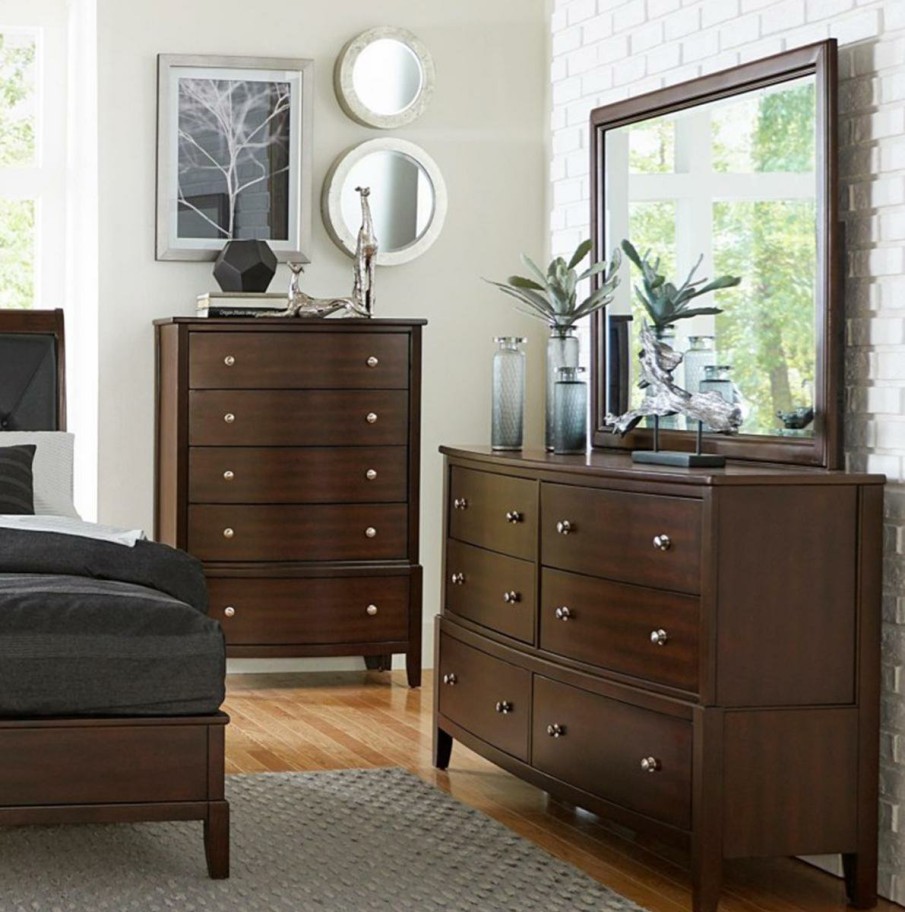 Bedroom Homelegance (Homerica East) | Homelegance Cotterill 6 Drawer Dresser In Cherry 1730-5