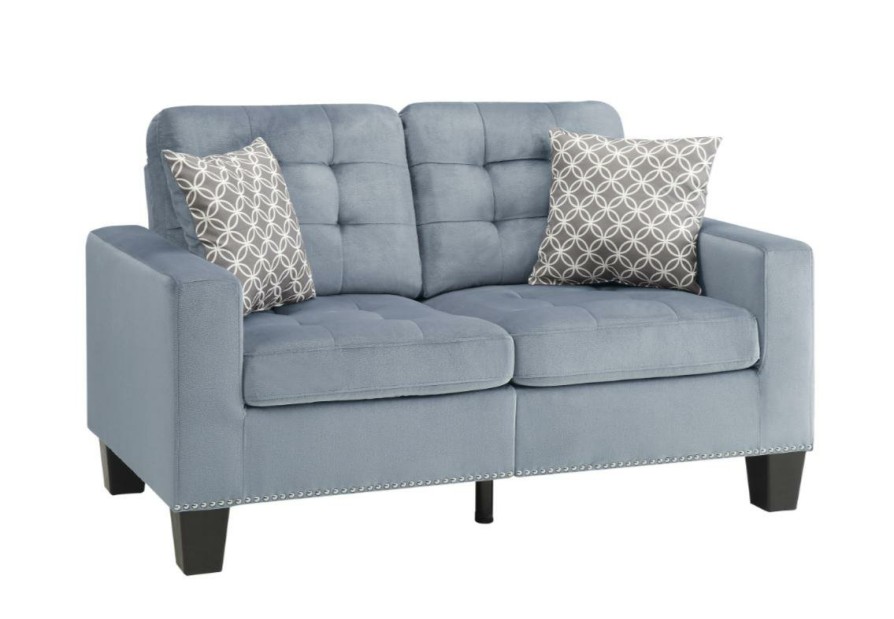 Living Room Homelegance (Homerica East) | Homelegance Furniture Lantana Loveseat In Gray 9957Gy-2