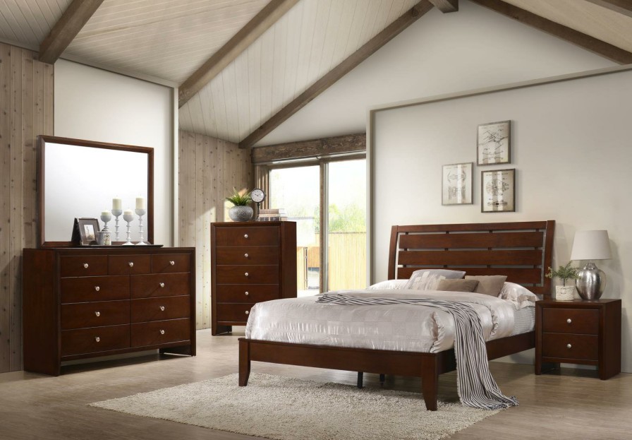 Bedroom Coaster Z2 Premium | Serenity Rich Merlot King Four Piece Bedroom Set