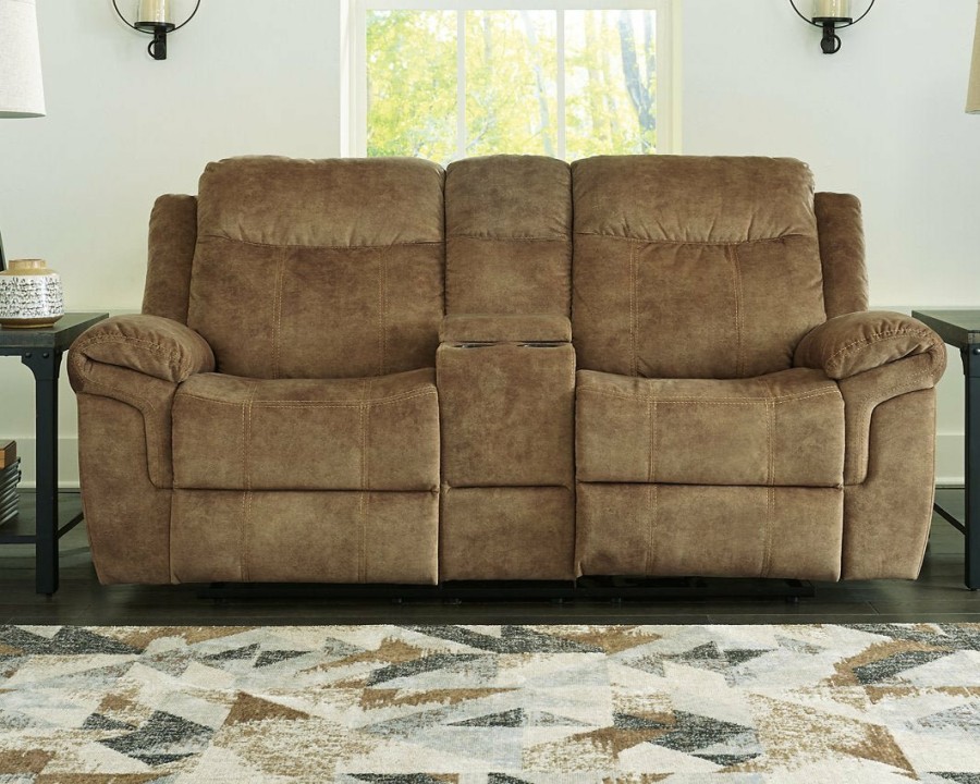 Living Room Ashley Furniture | Huddle-Up Glider Reclining Loveseat With Console