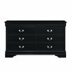 Bedroom Homelegance (Homerica East) | Homelegance Mayville 6 Drawer Dresser In Black 2147Bk-5