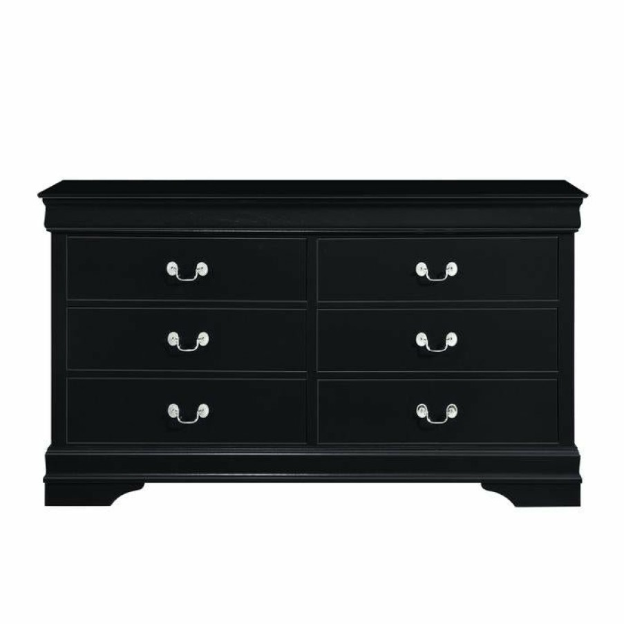 Bedroom Homelegance (Homerica East) | Homelegance Mayville 6 Drawer Dresser In Black 2147Bk-5