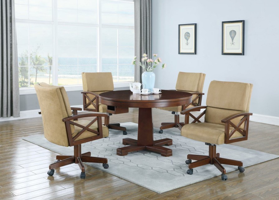 Dining Room Coaster Z2 Premium | 100171 S5 5 Pc Set (Tbl+4Chair)