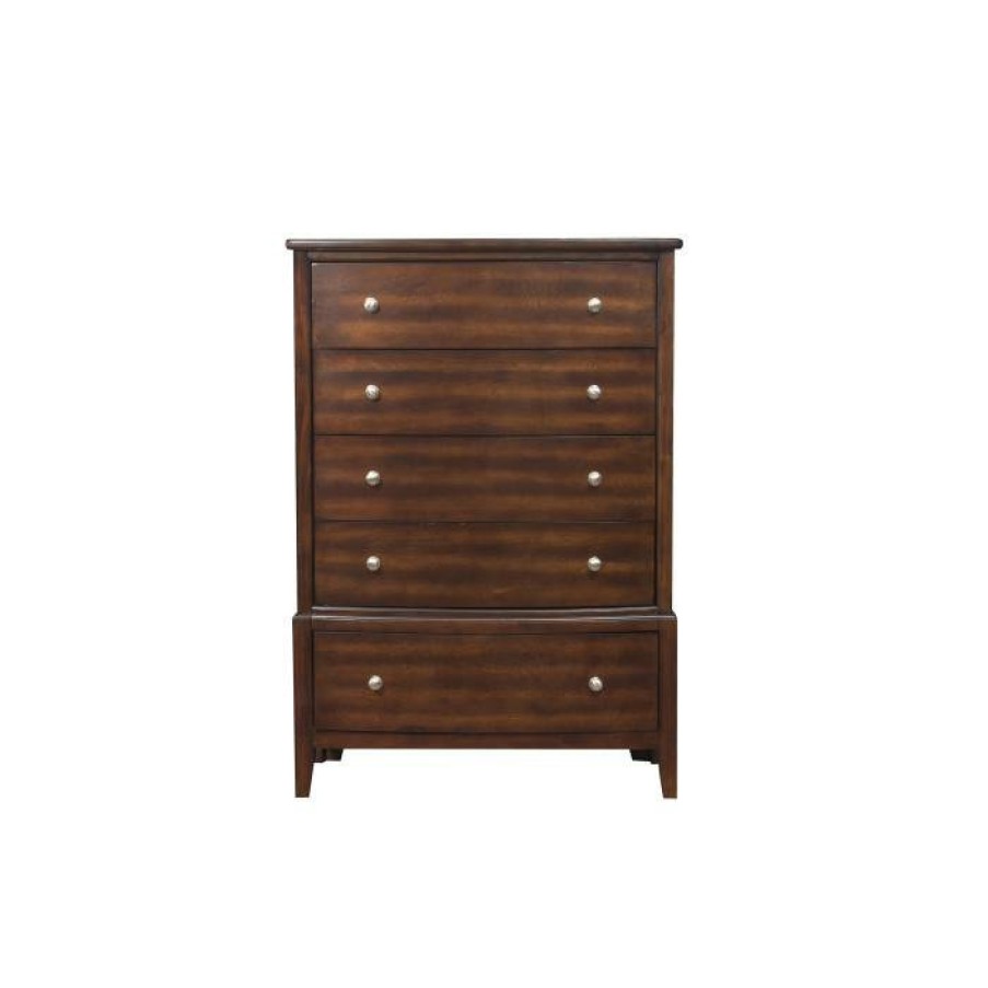 Bedroom Homelegance (Homerica East) | Homelegance Cotterill 5 Drawer Chest In Cherry 1730-9