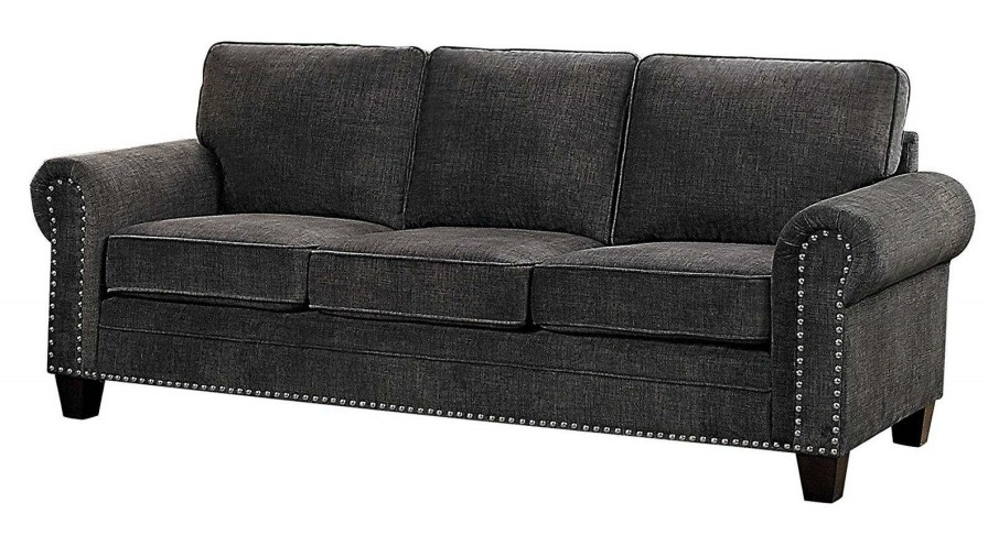 Living Room Homelegance (Homerica East) | Homelegance Furniture Cornelia Sofa In Dark Gray 8216Dg-3