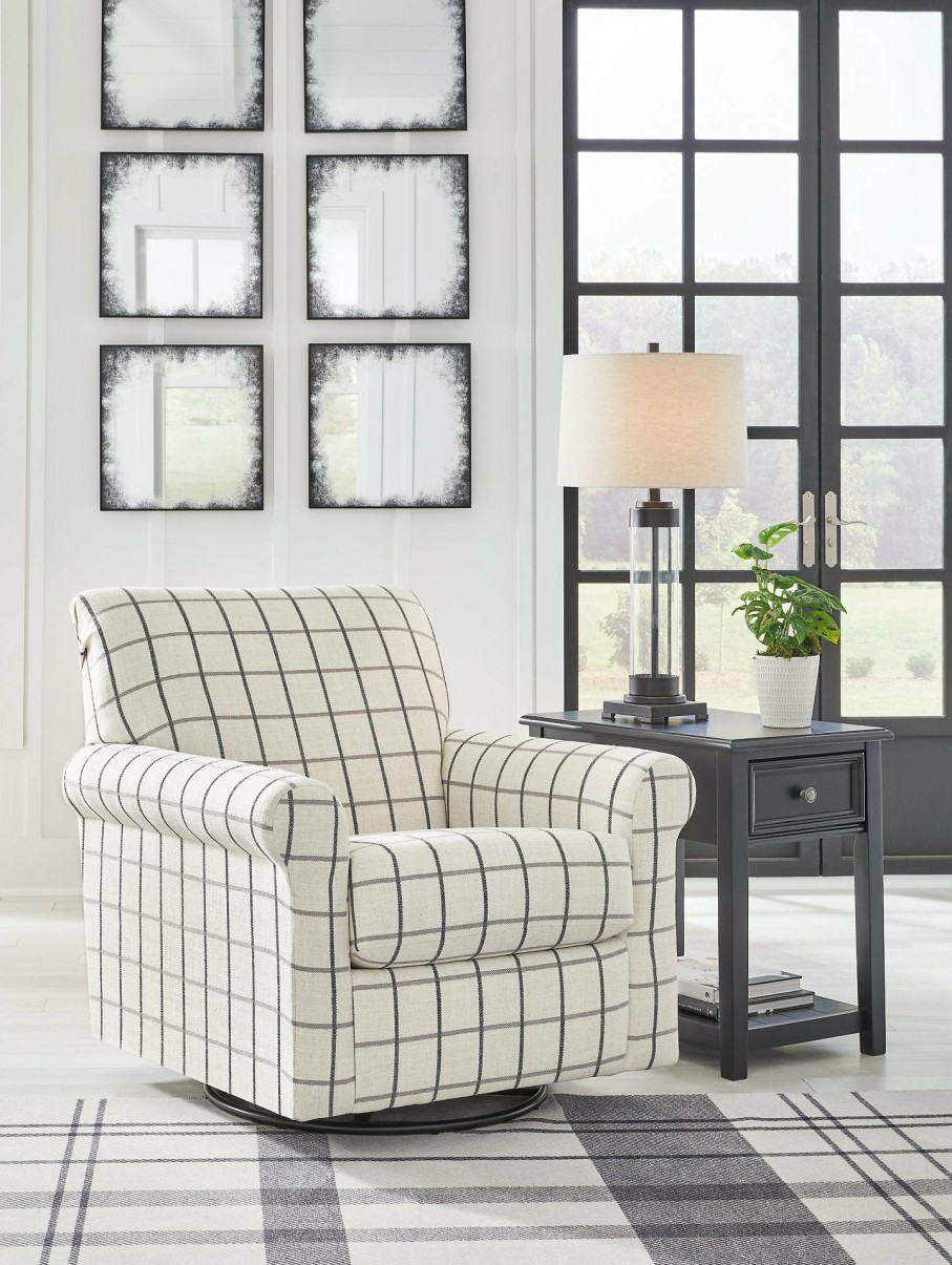 Living Room Ashley Furniture | Davinca Swivel Glider Accent Chair