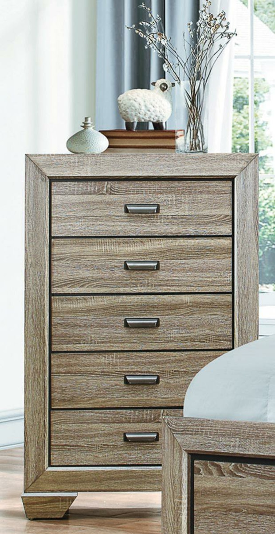 Bedroom Homelegance (Homerica East) | Homelegance Beechnut 5 Drawer Chest In Natural 1904-9