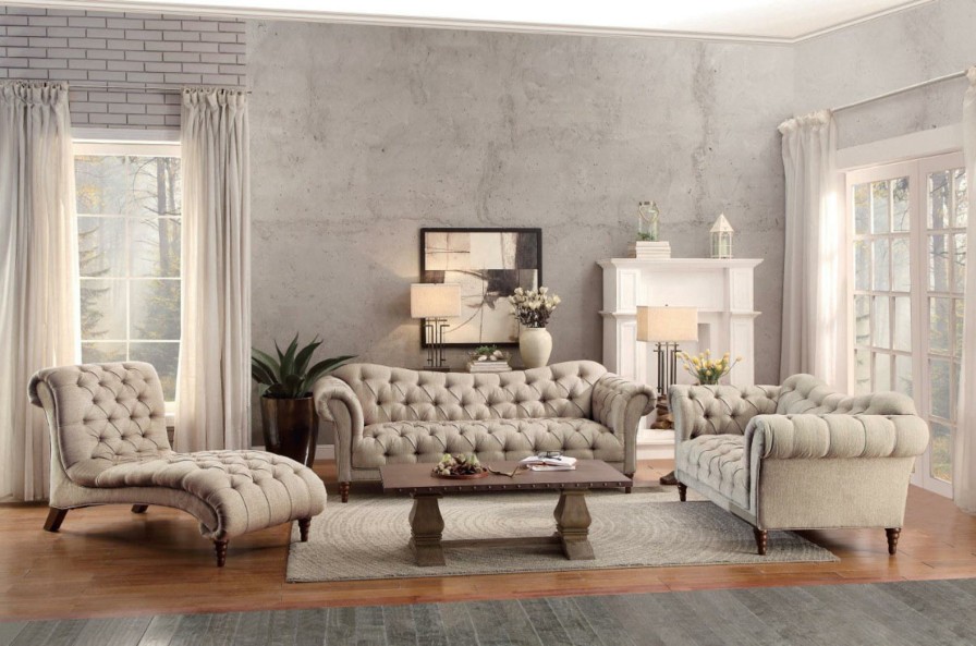 Living Room Homelegance (Homerica East) | Homelegance Furniture St. Claire Sofa In Brown 8469-3