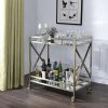 Dining Room ACME | Kristensen Antique Gold & Mirror Serving Cart