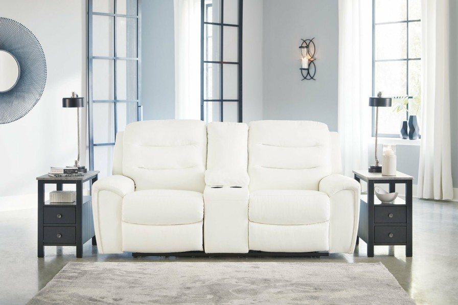 Living Room Ashley Furniture | Warlin Power Reclining Loveseat With Console