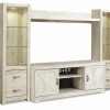 Entertainment Ashley Furniture | Bellaby 4-Piece Entertainment Center